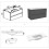 1000mm Bathroom Wall Mounted Vanity Unit Sink Cabinet Basin,2 Soft Drawers,Gloss Grey 5