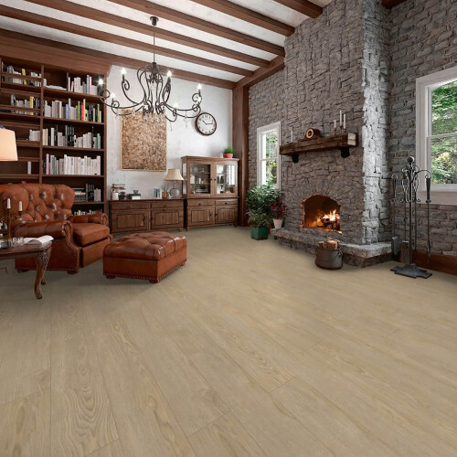 (1.598 m² / Pack, Ruby Silver) Chalet(10mm) Wood Effect Laminate Flooring 2
