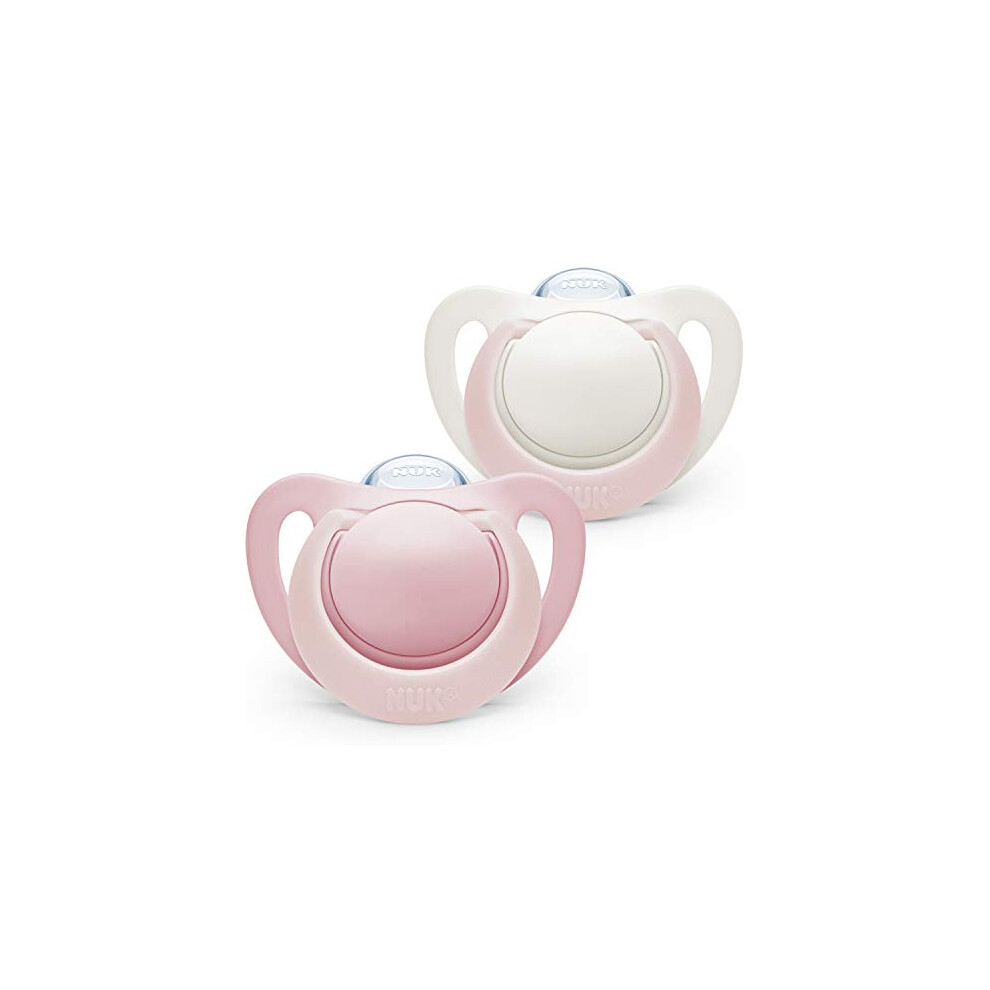NUK Genius Set of 2 Dummies for Girls Size 0