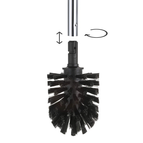Set Of Stainless Steel Toilet Brush Replacement Heads