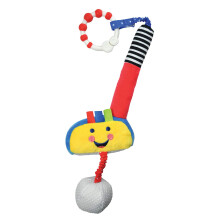 Little Sport Star Baby Golf Club and Ball | Clip-on-Toy-for-Golfers | Suitable from Birth | On the Go or at Home | Baby Gift | Squeaks, Rattles and