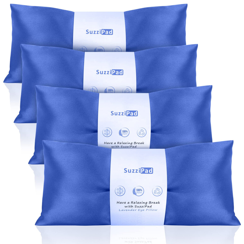 Suzzipad Lavender Eye Pillows For Relaxation With Aromatherapy, Weighted Eye Mask For Sleeping, Meditation, Hot & Cold Eye Compress For Dry Eyes,