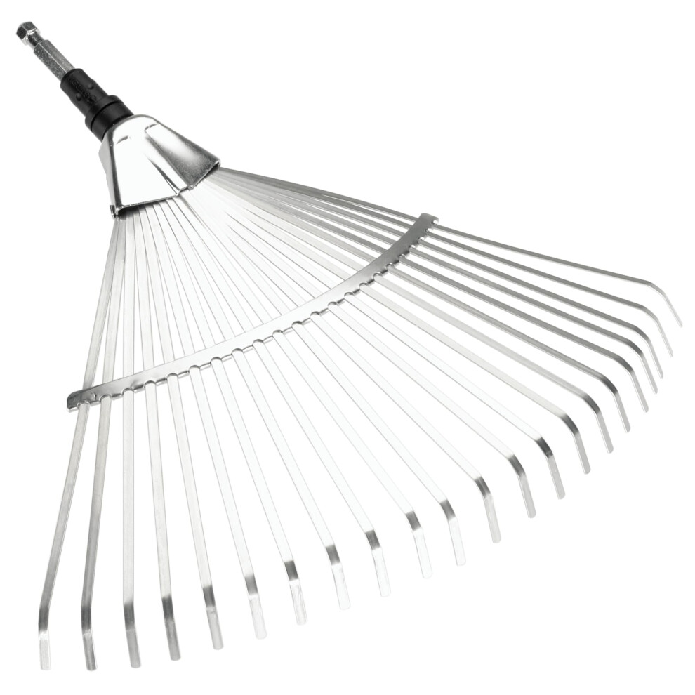 Gardena combisystem fan rake: 50 cm working width, ideal garden accessories for consuming garden waste such as foliage or grass cut, matching all CS