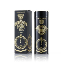 TWG Tea | Midnight Hour Tea | Loose Leaf Decaf Black Tea | Lemongrass & Tropical Fruits | Haute Couture Tin, 100g | Gift Set