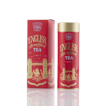TWG Tea | English Breakfast Tea | Loose Leaf Black Tea | Full-Bodied with Floral Undertones | Haute Couture Tin, 110g | Gift Set