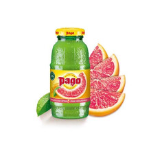 Pago ? Pink Grapefruit - 100% Natural Fruit Juice Drink, Vegan Friendly and Gluten Free, 200ml (Pack of 12 Bottles)