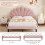 (4ft6 Double, Pink) Double Upholstered Velvet Bed 6