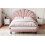 (4ft6 Double, Pink) Double Upholstered Velvet Bed 10