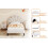 (3ft Single, Beige) Double Upholstered Velvet Bed 9