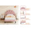 (3ft Single, Pink) Double Upholstered Velvet Bed 9