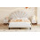 (4ft6 Double, Beige) Double Upholstered Velvet Bed 10