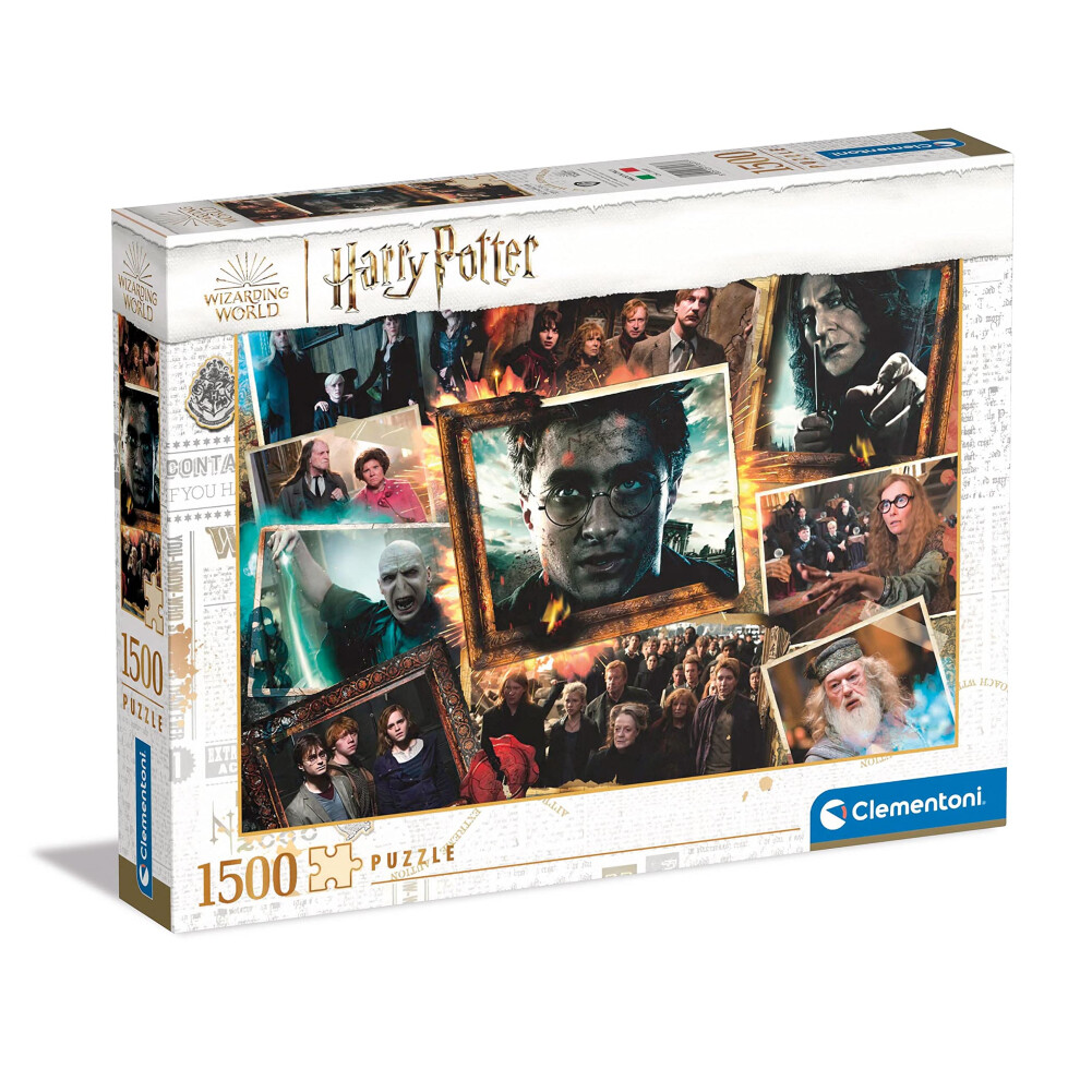 New Clementoni - Puzzle Harry Potter - Jigsaw Puzzle 1500 Pieces, Jigsaw Puzzle For Adults - Made In Italy 31697