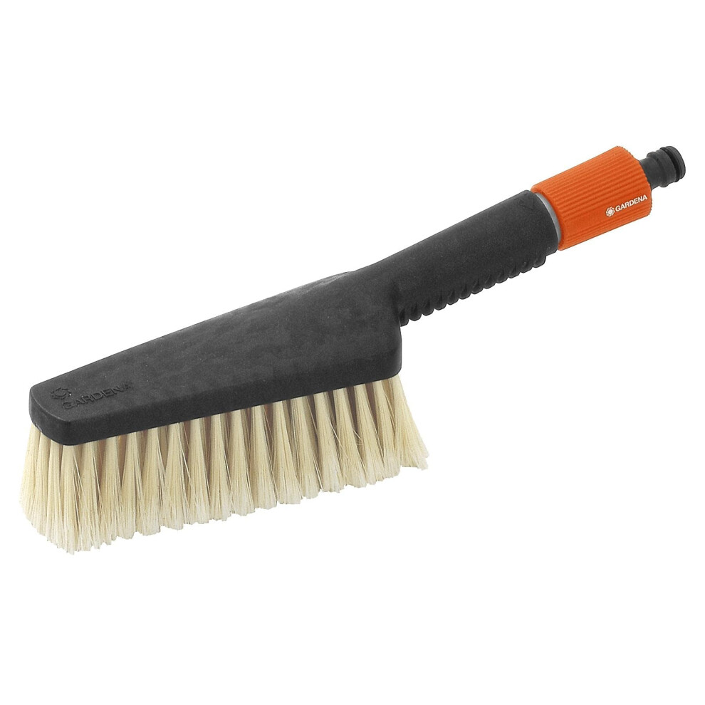 GARDENA Hand washing brush, large: hand scrubbing brush for hard to reach places, for sensitive surfaces, smooth regulation (984-20)