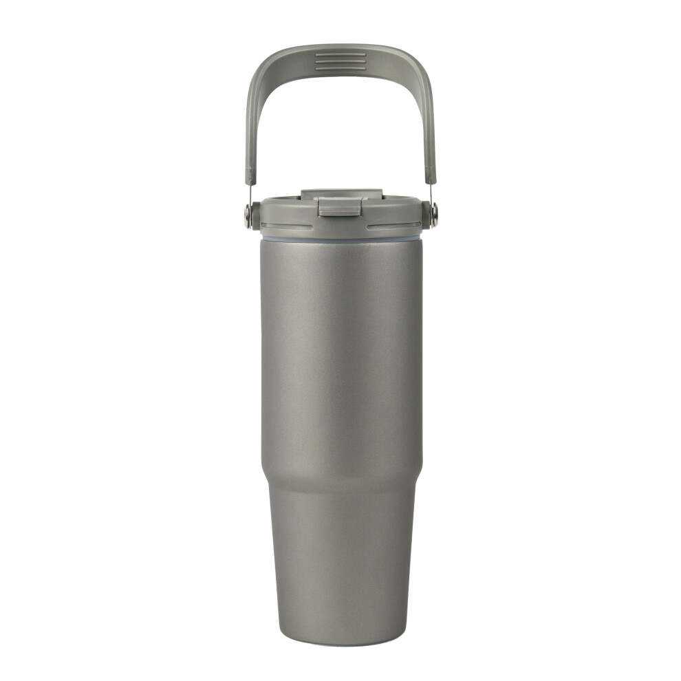 (One Size, Grey) Vinga Eos Trek Recycled Stainless Steel 880ml Bottle-image-OPC-PGMMBGW-NEW