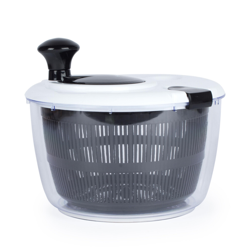 Salter Salad Spinner ? 5L Litre, Wash, Dry, Serve, Salad Prep, Lettuce Dryer, Easy Use, Non-Slip Base, Add Salad Dressing, Dual Purpose Drainer,