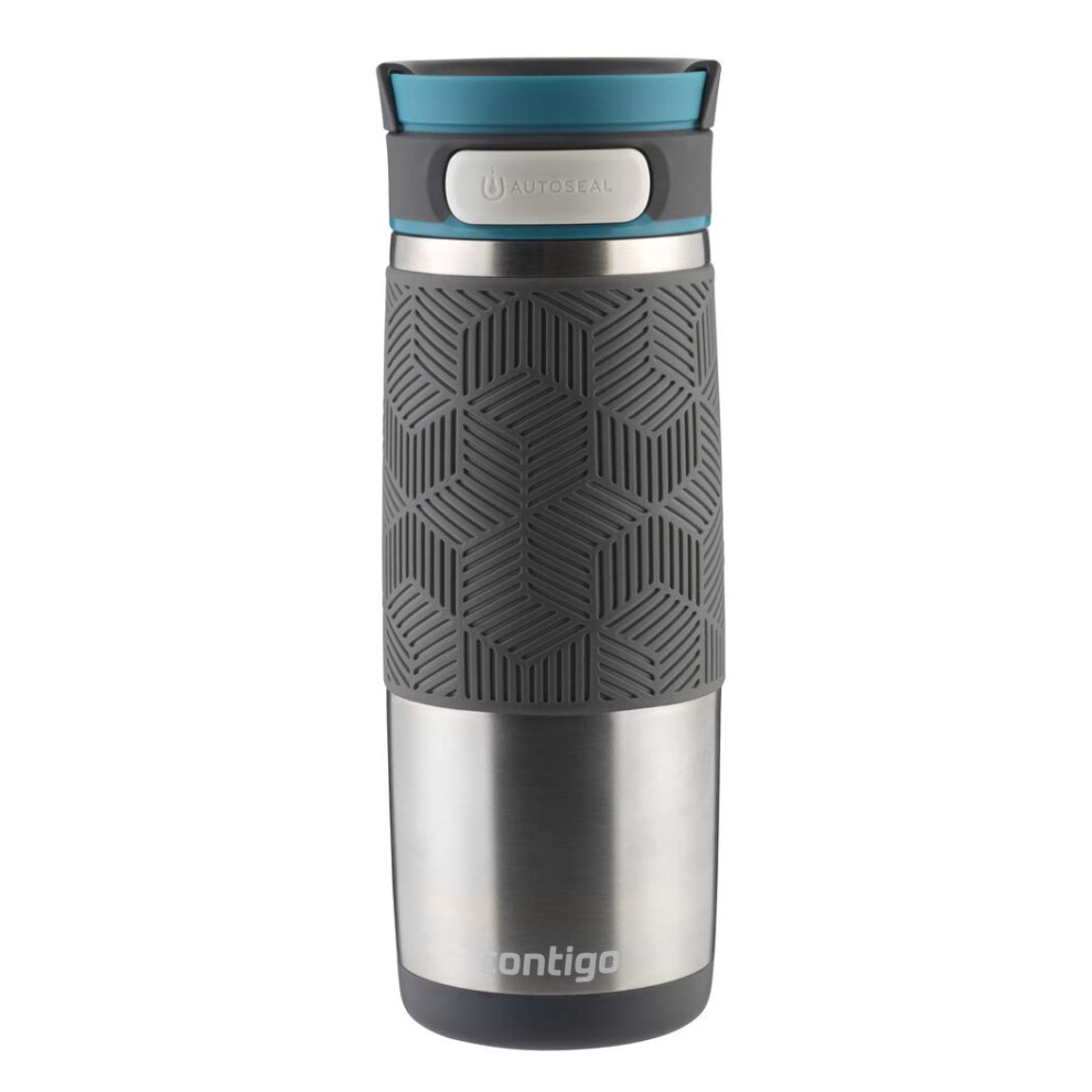 Contigo Transit Autoseal Travel Mug, Stainless Steel Thermal Mug, Vacuum Flask, Leakproof Tumbler, Coffee Mug with BPA Free Easy-Clean Lid, Biscay