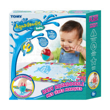 Aquadoodle Baby Water Doodle Mat, Official Tomy No Mess Colouring and Drawing Game, Baby Water Mat Suitable for Babies, Boys and Girls from 9 Months,