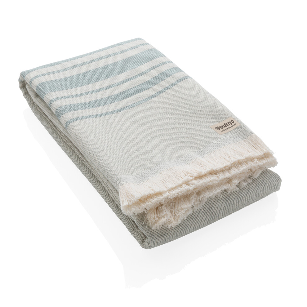 (One Size, Green) Ukiyo Yumiko Aware Hammam Bath Towel-image-OPC-PGMMNS6-NEW