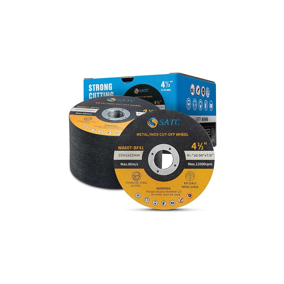 Satc 50Pcs 115Mm Durable Angle Grinder Discs Ultra Thin 1Mm Cut Off Wheel For Fast & Precise Cutting Of Steel, Iron, Al 6283204047246