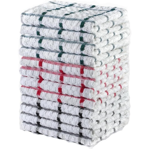 Tea Towels Extra Large 70X40cm Kitchen Towels Assorted Colors-6pcs