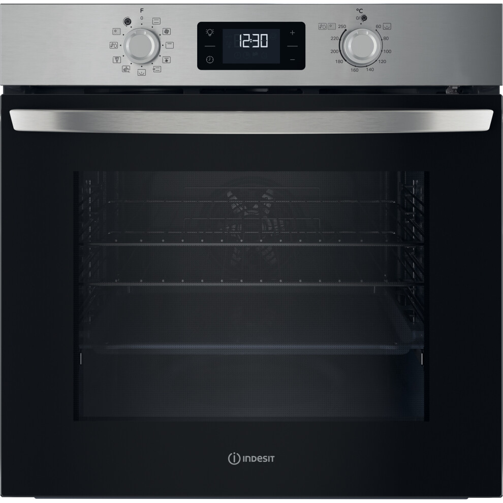 Indesit Turn&Go Io 278P1 X Uk Plug-In Electric Pyrolytic Oven - Stainless Steel, Stainless Steel - Image 8