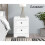 ELFORDSON ELFORDSON Bedside Table Hamptons Nightstand Storage Side End Cabinet White 8