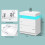 ELFORDSON ELFORDSON Bedside Table RGB LED Nightstand 2 Drawers 4 Side High Gloss White 9