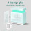 ELFORDSON ELFORDSON Bedside Table RGB LED Nightstand 2 Drawers 4 Side High Gloss White 6