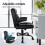ELFORDSON ELFORDSON Massage Office Chair Executive Computer PU Leather Black 5
