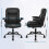 ELFORDSON ELFORDSON Massage Office Chair Executive Computer PU Leather Black 9