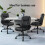 ELFORDSON ELFORDSON Massage Office Chair Executive Computer PU Leather Black 10