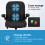 ELFORDSON ELFORDSON Massage Office Chair Executive Computer Linen Fabric Black 2