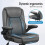 ELFORDSON ELFORDSON Massage Office Chair Executive Computer PU Leather Grey 3
