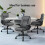 ELFORDSON ELFORDSON Massage Office Chair Executive Computer PU Leather Grey 10