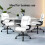 ELFORDSON ELFORDSON Massage Office Chair Executive Computer PU Leather White 10