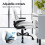 ELFORDSON ELFORDSON Massage Office Chair Executive Computer PU Leather White 5