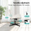 ELFORDSON ELFORDSON Office Chair Computer Executive Seat Work Ottoman Boucle White 3