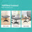 ELFORDSON ELFORDSON Office Chair Computer Executive Seat Work Ottoman Fabric Grey 5