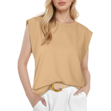 Women'S Cap Sleeve Tops for Women Summer Top Basic Tee Shirts Casual Tank Loose Fit
