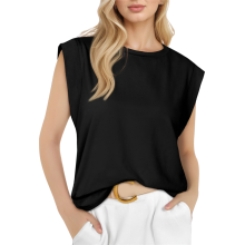 Women'S Cap Sleeve Tops for Women Summer Top Basic Tee Shirts Casual Tank Loose Fit