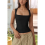 Women'S Square Neck Sleeveless Tank Tops Basic Tight T-Shirts 8