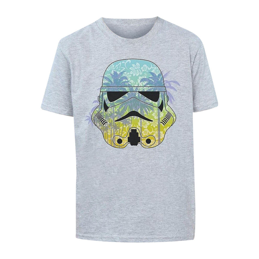 (12-13 Years, Sports Grey) Star Wars Boys Command Stormtrooper Hawaiian T-Shirt