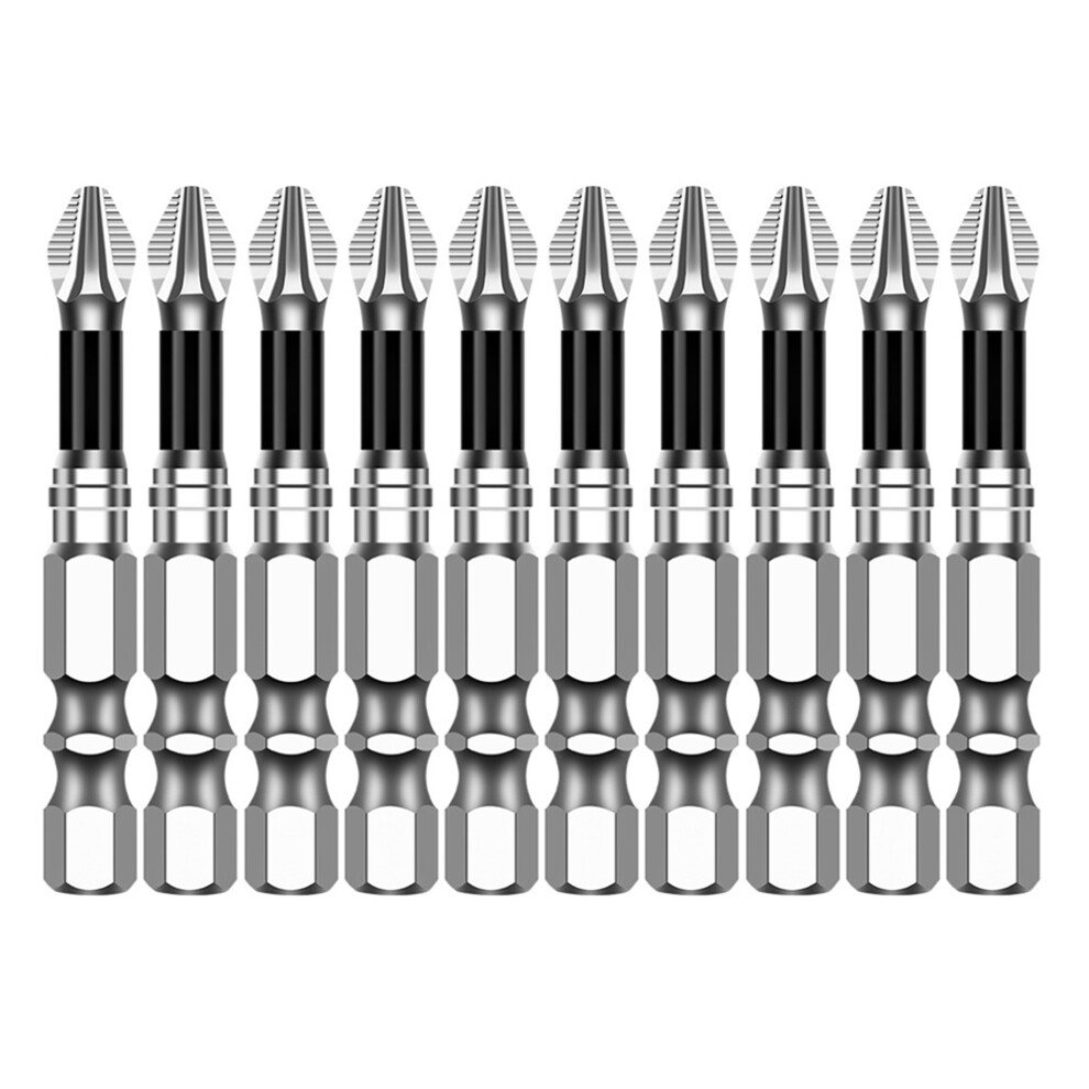 10Pcs 50Mm Screwdriver Bit Set Magnetic Impact Bit 4852900864635