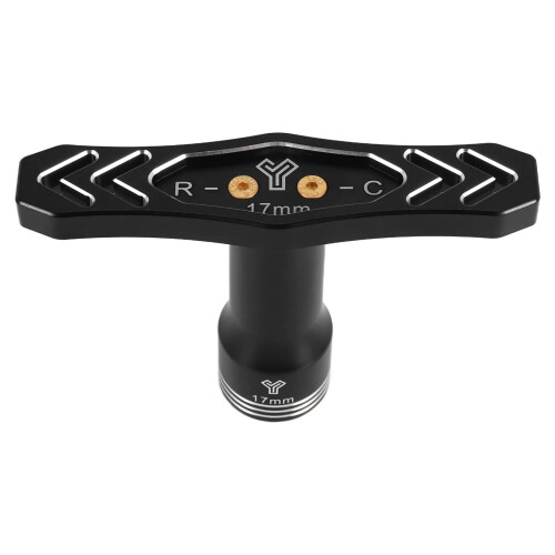 Chiave esagonale per ruote da 17 mm per pneumatici di auto cingolate RC da 1/8 e 1/10, nera 2