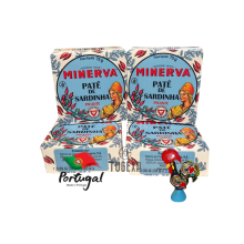4x Minerva Cans Spicy Sardine Paste Portuguese Speciality Food