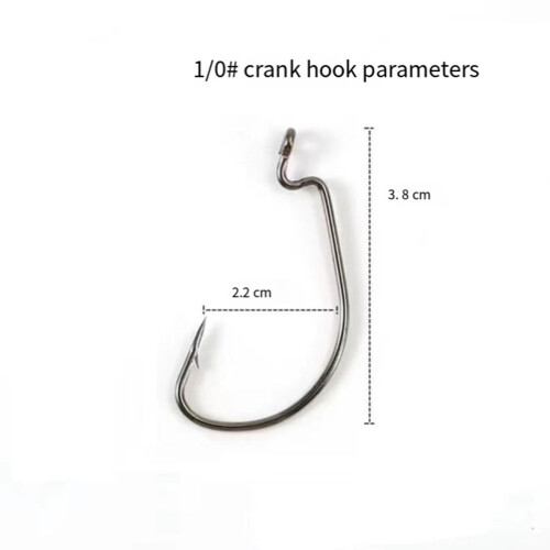 Wide Belly Crank Hook Crank Hook 1/0 1