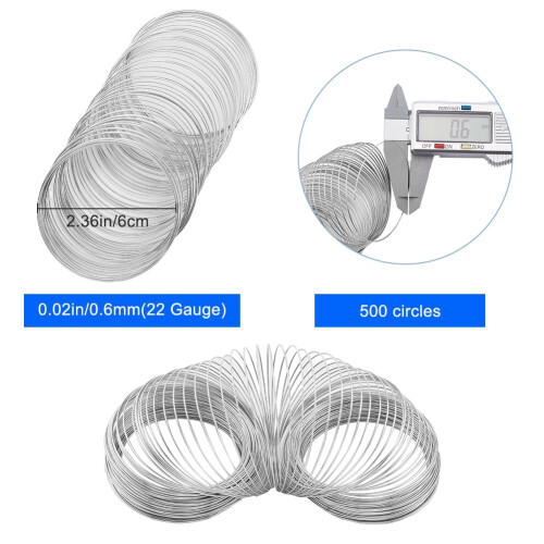 500 Loops Beading Jewelry Wire 22 Gauge 2