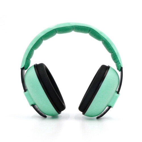 Proteção auricular para bebês com cancelamento de ruído, verde