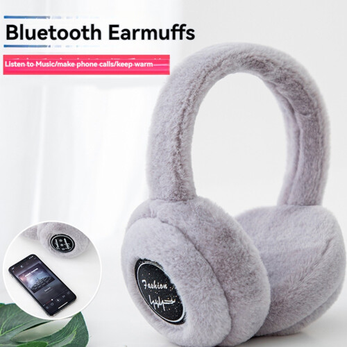 Winter Ear Warm Headphone Wireless Bluetooth 5.0 White 1
