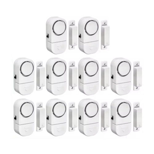 Wireless Security Alarm, Door Window Sensor, 90db, 10Pcs